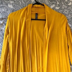 Womens’s Long sleeve open front long cardigan with soft  stretchy fabric.